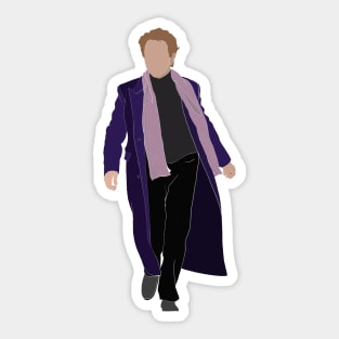 Only Murders In The Building, Oliver Putnam Purple Coat Fan Art Sticker